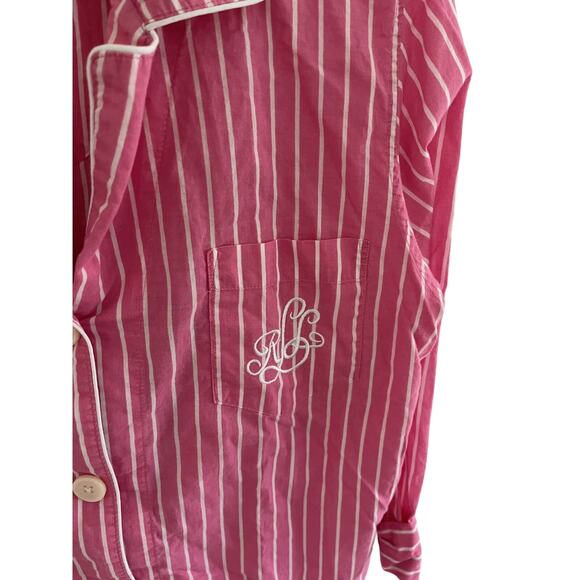 Lauren Ralph Lauren Women XL Pajama Set Cotton Drawstring Pant Prep Coastal NWOT - Picture 4 of 4